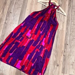 NWT jordi labanda pink purple 100% silk dress size 6 (38)